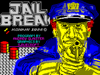 Jail Break title screen for ZX Spectrum